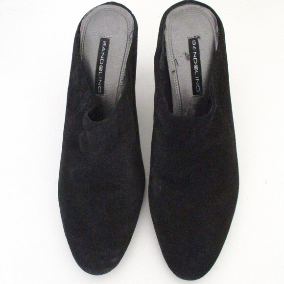 Bandolino "Fulltime" Womens Black Suede Slide w/3" Heel - Size 6.5M - Picture 4 of 9